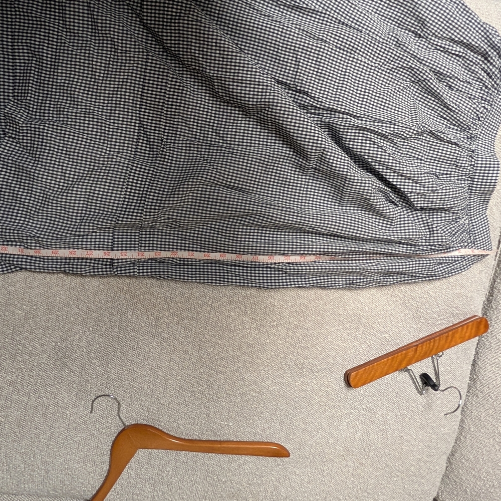 Gap X Doen Gingham Navy & White Maxi Skirt - Picture 4 of 7